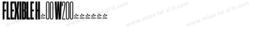 Flexible H400 W200字体转换